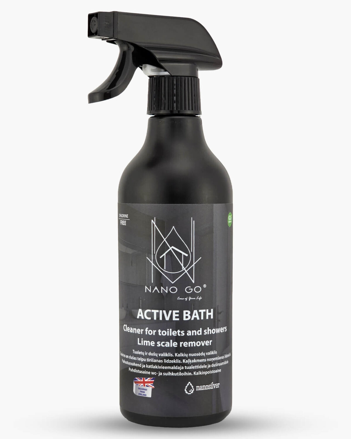 Aktyvus vonios kambario nano valiklis 500ml – NANO GO active bath nanogo tualetu ir dusu valiklis