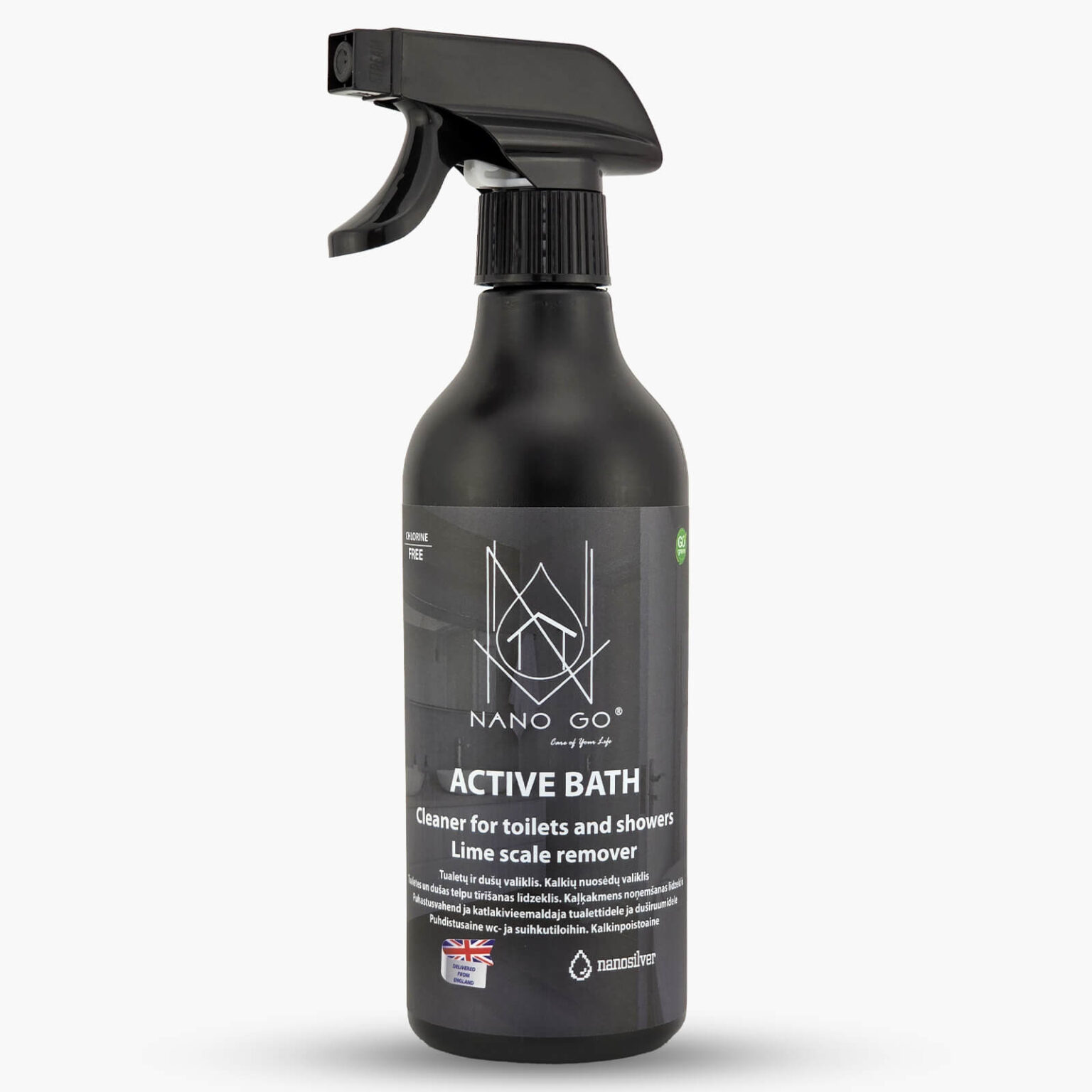 Aktyvus vonios kambario nano valiklis 500ml – NANO GO active bath nanogo tualetu ir dusu valiklis