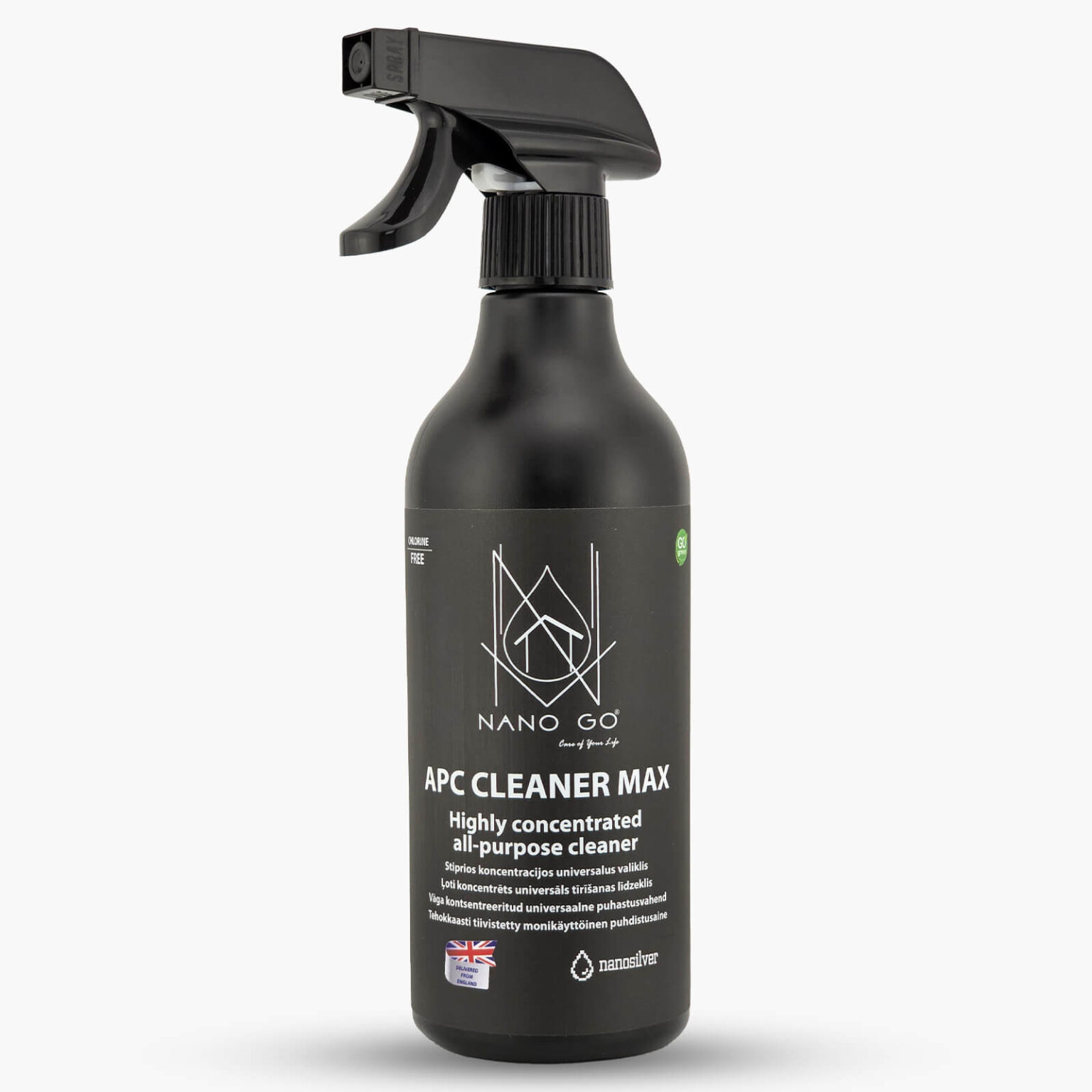Koncentruotas universalus valiklis MAX 500ml. – NANO GO apc max stiprios koncentracijos universalus valiklis