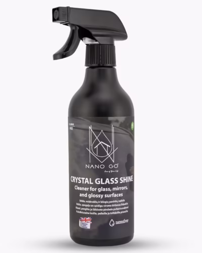 crystal glass shine nanogo stiklo veidrodziu ir blizgiu pavirsiu valiklis