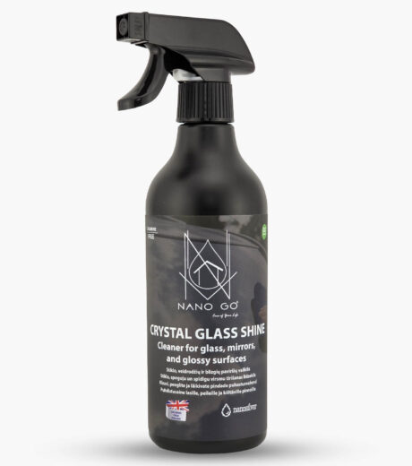 crystal glass shine nanogo stiklo veidrodziu ir blizgiu pavirsiu valiklis