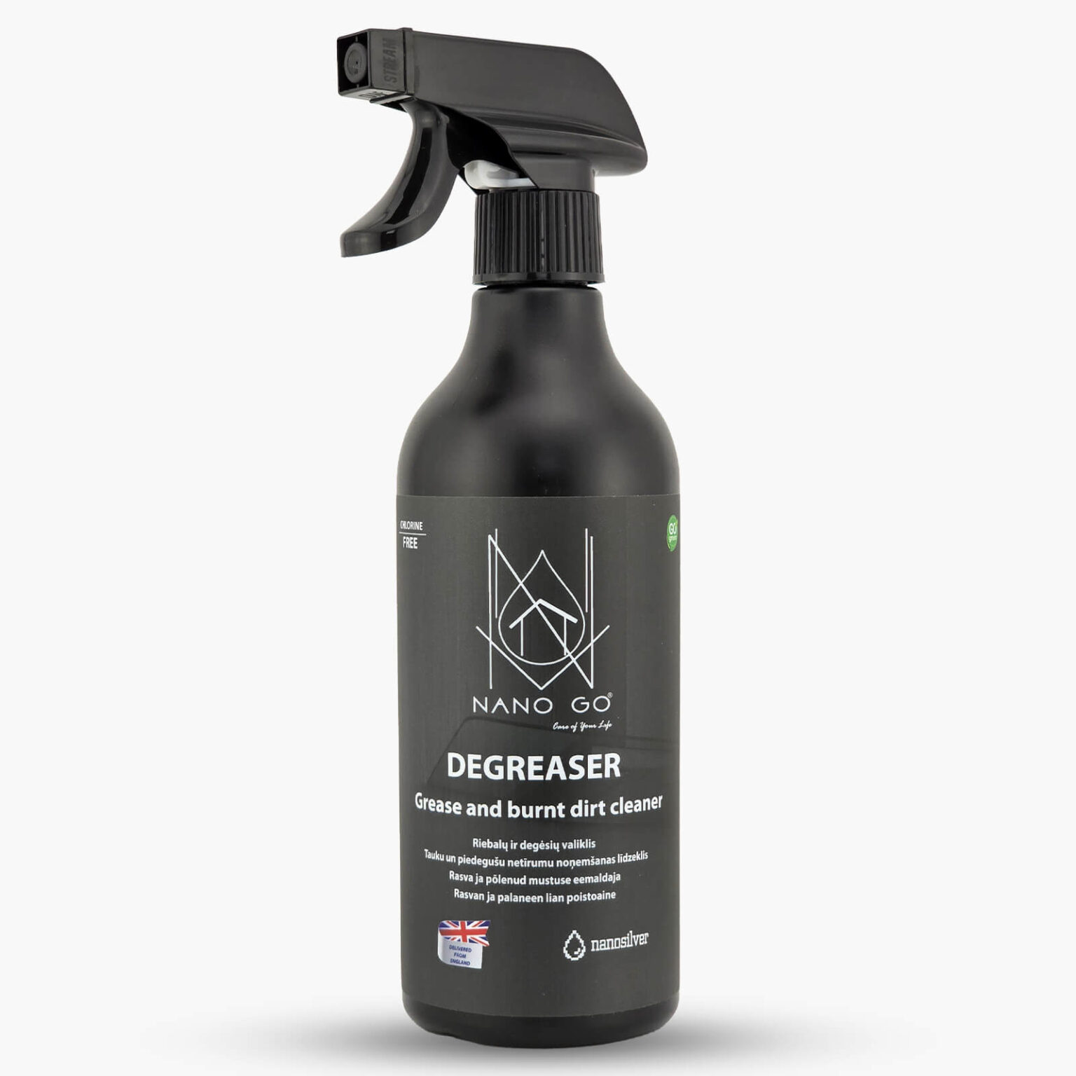 Prikepusių paviršių valiklis 500ml – NANO GO degreaser nanogo riebalu ir degesiu valiklis