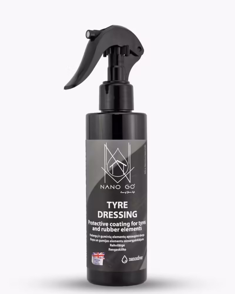 tyre dressing nanogo padangu ir guminiu elementu apsaugine damga 200ml