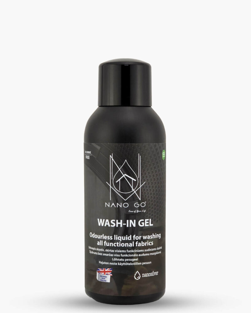wash in gel nanogo bekvapis skystis skirtas visiems funkciniams audiniams skalbti